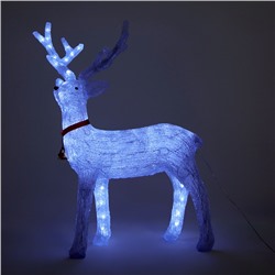 УЦЕНКА Фигура акриловая «Олень голова влево», 60×35×100 см, 144 LED, 24 В, свечение белое