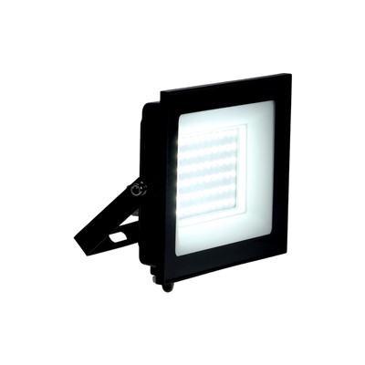 Прожектор светодиодный VKL Electric, 70 Вт, 8400 лм, 6500К, IP65, 220 В, чёрный, свечение холодное белое