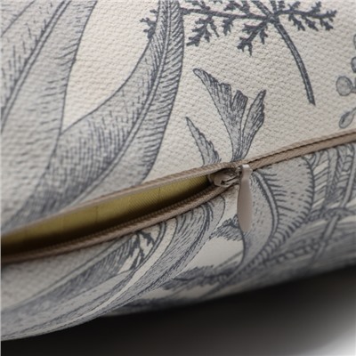 Чехол на подушку «Этель. Листва», 43×43 см, серый