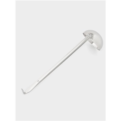 Половник цельнотянутый, 180 мл, 35×9 см, толщина стали 1.5 мм, нержавеющая сталь, серебристый