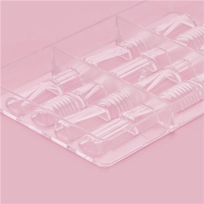 Форма для конфет и шоколада «Фигурный батончик», 20×12×2.5 см, 20 ячеек 3.3×1.6×0.8 см, прозрачная