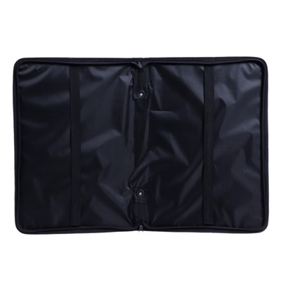 Папка с ручками текстильная, А4, 370×260 мм × 40 мм, каркасная, 2В4 «Вдохновение. Белый горох»