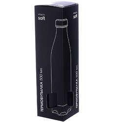 77010-2 Термобутылка 500мл.Soft черная (х20)