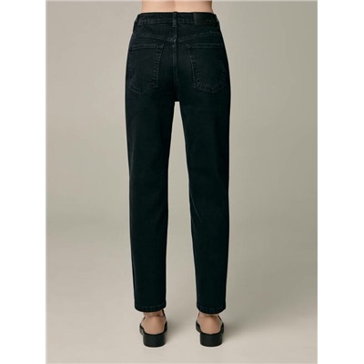 Mom Fit CONTE CON-587 Черные джинсы mom на пуговицах