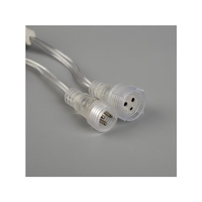 Гирлянда «Бахрома» 3×0.6 м, IP44, УМС, прозрачная нить, 160 LED, свечение жёлтое, мерцание белым, 220 В