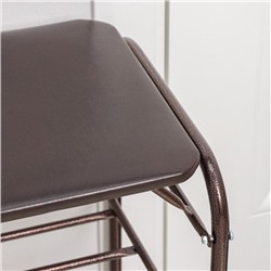 УЦЕНКА Подставка для обуви с сиденьем «Дубль», 3 полки, медный антик