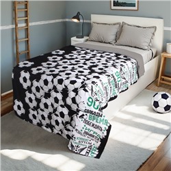 Покрывало 1.5-спальное «Этель. Футбольный мяч», 145×210 см, хлопок 100%