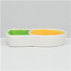 Миска для грызунов «Морковка», 11.3×6.3×2.5 см, керамика