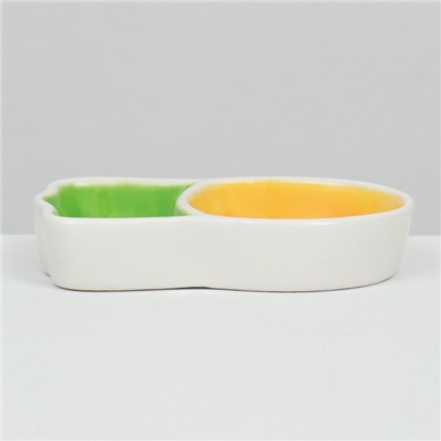 Миска для грызунов «Морковка», 11.3×6.3×2.5 см, керамика