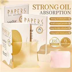 SADOER Матирующий салфетки против жирного блеска с ароматом розы, 100 шт.