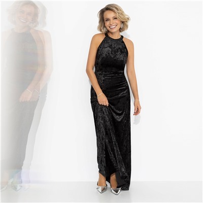 Платье из бархата, Без границ (черное)