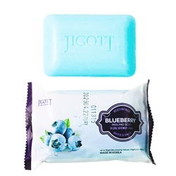 520809 Jigott Мыло-скраб для лица и тела с экстрактом черники / Blueberry Scrub Soap, 150 г