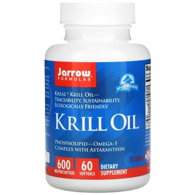 Jarrow Formulas, масло криля, 60 капсул