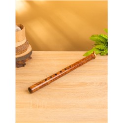Сувенирный музыкальный инструмент «Флейта», 40×3×3 см, бамбук, коричневый