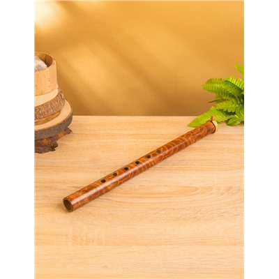 Сувенирный музыкальный инструмент «Флейта», 40×3×3 см, бамбук, коричневый