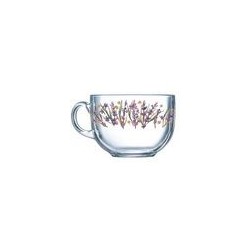 Кружка 500мл стекло Джамбо (Кинг Сайз) Лаванда 15с1858