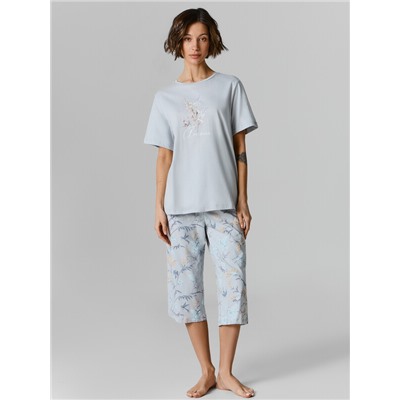 КОМПЛЕКТ ЖЕНСКИЙ (ФУТБОЛКА, БРИДЖИ) 592605