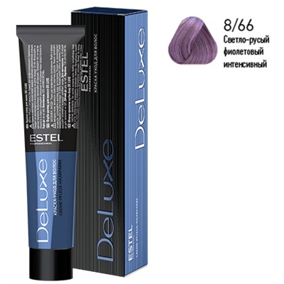ЭстельDeLuxe Крем-краска для волос 8/66 Светло-русый фиолетовый интенсивный 60 мл