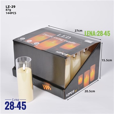 Светодиодные беспламенные мерцающие свечи