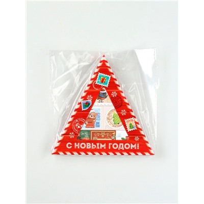 Шоколад новогодний молочный «Почта», 6 шт., 5 г