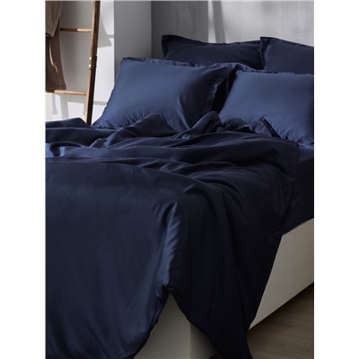 Простыня евро SL Home Tencel, 235×260 см, синяя, тенсель