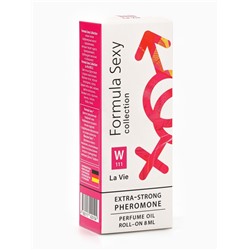 Парфюмерное масло женское с феромонами Formula Sexy Collection La Vie W111, 8 мл (по мотивам La Vie Est Belle (Lancome)
