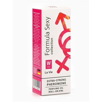 Парфюмерное масло женское с феромонами Formula Sexy Collection La Vie W111, 8 мл (по мотивам La Vie Est Belle (Lancome)