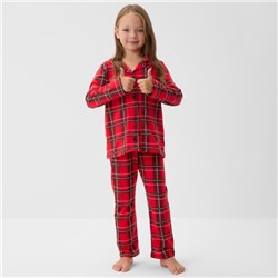 Пижама детская KAFTAN «Клетка» размер 32 (110-116 см)