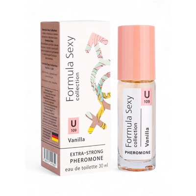 Туалетная вода женская с феромонами Formula Sexy collection Vanilla U109, 30 мл