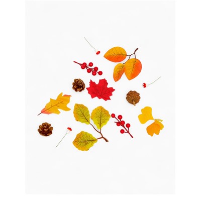 Осенние листья и шишки, декор для творчества «Осень»