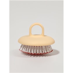 Расчёска массажная, компактная, 8×6.5 см, бежевая