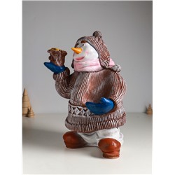 Подставка для бутылки «Снеговик», 40×28×19 см