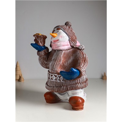 Подставка для бутылки «Снеговик», 40×28×19 см