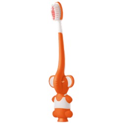 Детская зубная щётка с песочными часиками (оранжевая)