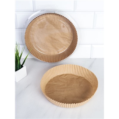 Формы для запекания бумажные маслостойкие Круг 20х4,5 см, набор 50 шт / FBO-20-50-271 /уп 120/ бумажные маслостойкие