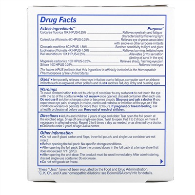 Boiron, Optique1, Eye Irritation Relief, 10 Doses, 0.013 fl oz Each
