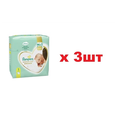 Pampers Premium Care (2-5кг) подгузники 4шт 3шт