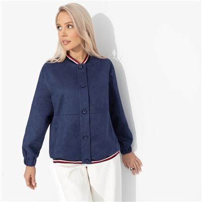 Бомбер на пуговицах, Любуйся мной (темно-синий)