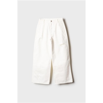 Брюки текстильные джинсовые для девочек PLAYTODAY, 1243850