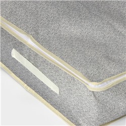 Кофр для хранения вещей Доляна «Европа», 80×45×15 см, серый