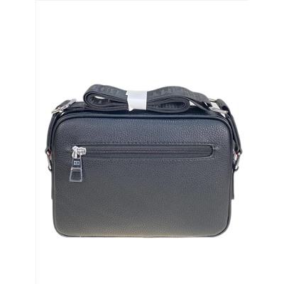 Сумка мужская из искусственной кожи, цвет черный