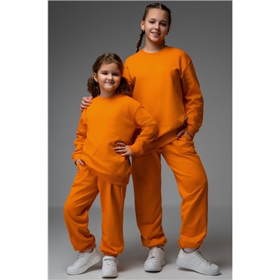 Костюм для девочки оверсайз из футера трехнитки Happyfox
