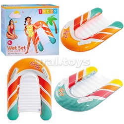 Надувной матрас-плот для плавания 84х79см "Surfs Up", до 40кг, 58172NP INTEX