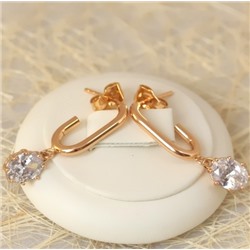 Серьги-гвоздики позолота  H01-3882