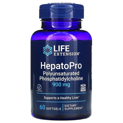 Life Extension, HepatoPro, 900 мг, 60 мягких таблеток