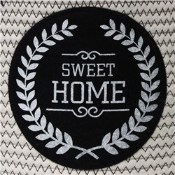 Корзина для хранения LaDо́m Sweet home, ручное плетение, 31×31×24 см, белая