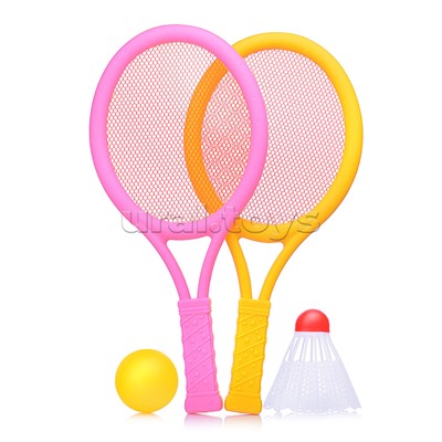 Набор игровых ракеток (2 ракетки. волан, мяч)
