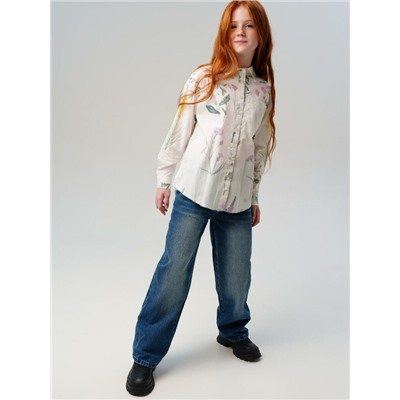 Рубашка текстильная для девочек