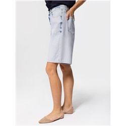 Шорты из эластичного денима