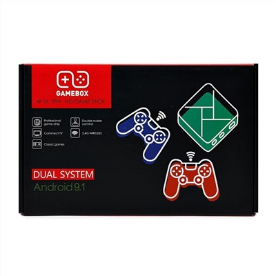 Игровая консоль - двухсистемная GameBox G5 (2 геймпада+пульт, 64гб) (black) (237386)